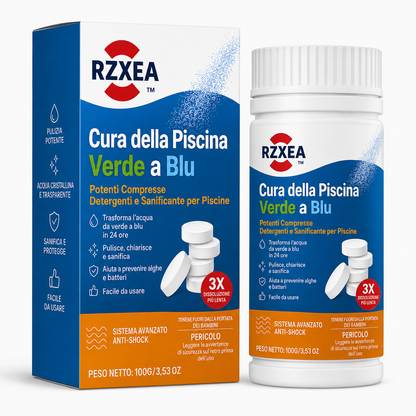 RZXEA™ Cura della Piscina Verde a Blu