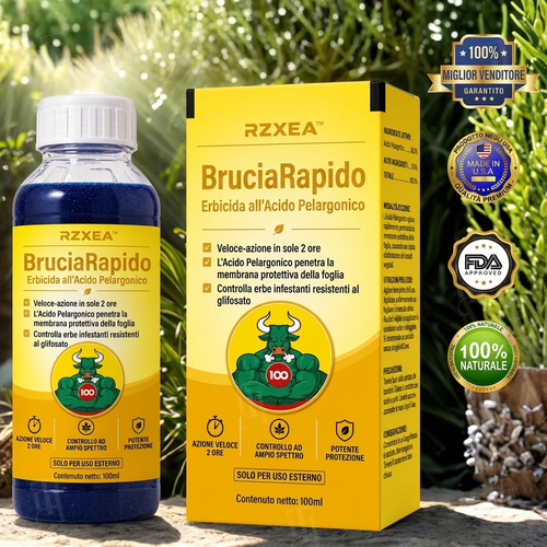 🏆 Nuovo aggiornamento | RZXEA™ RapidoBrucia Erbicida ad Acido Pelargonico