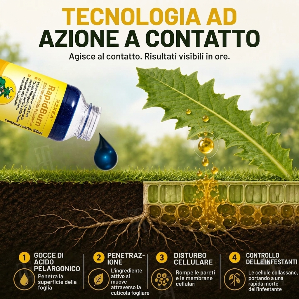 🏆 Nuovo aggiornamento | RZXEA™ RapidoBrucia Erbicida ad Acido Pelargonico