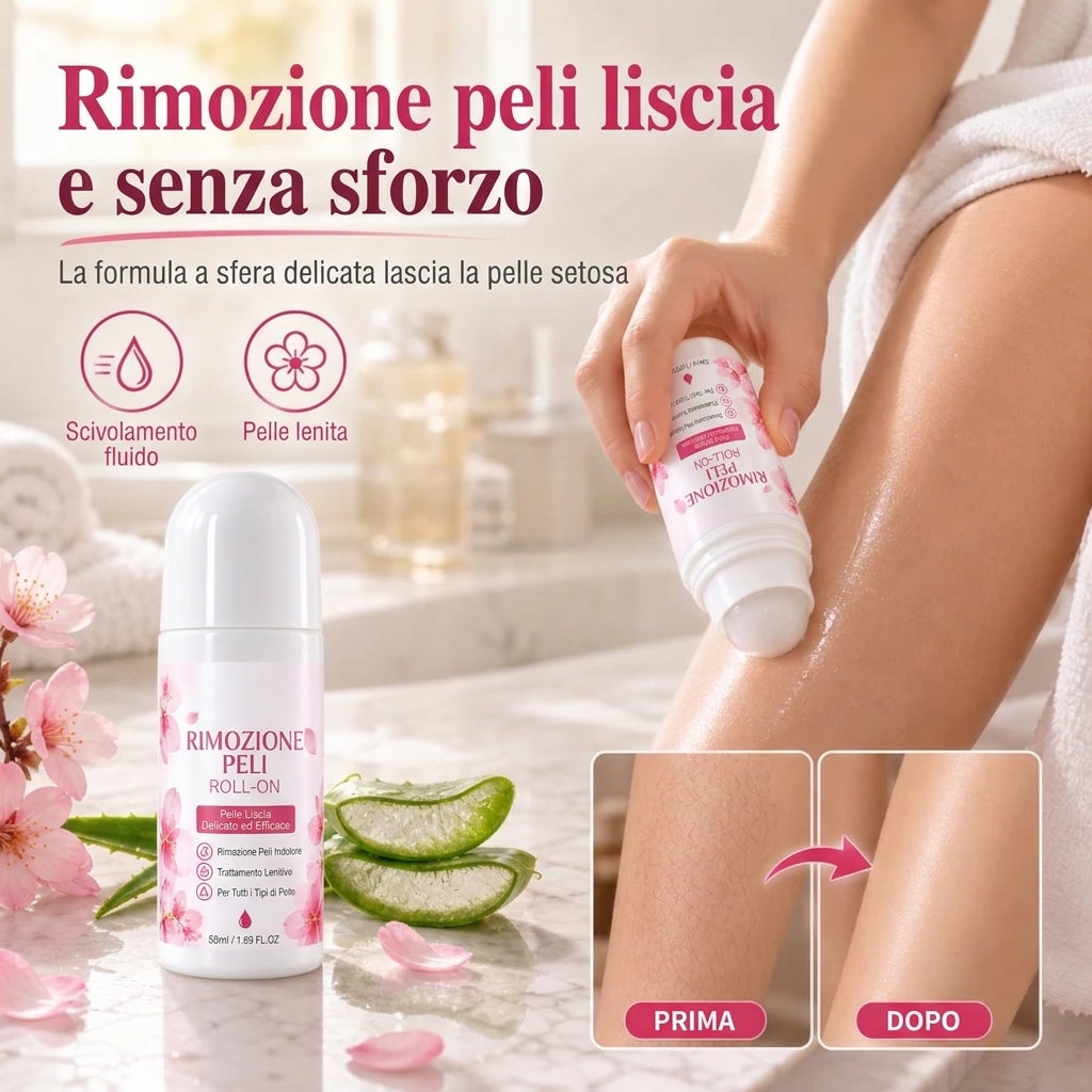 Depilazione Delicata e Liscia per Il Corpo Con Roll-on