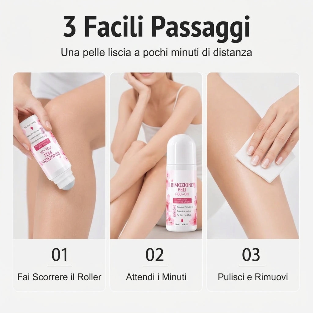 Depilazione Delicata e Liscia per Il Corpo Con Roll-on