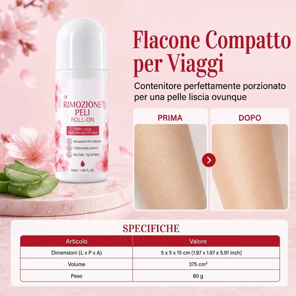 Depilazione Delicata e Liscia per Il Corpo Con Roll-on