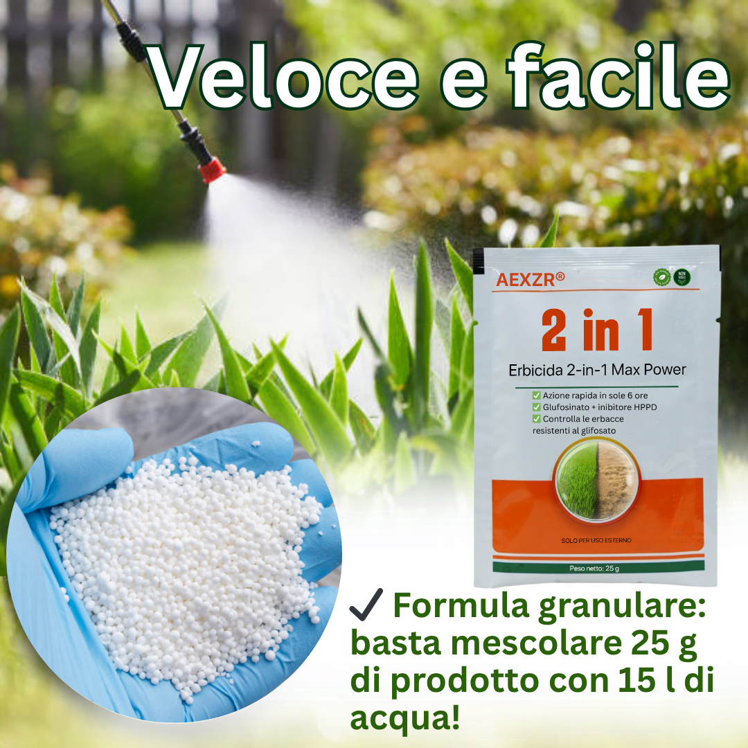 🌿 Elimina le Erbacce in 6 Ore, Non in Giorni AEXZR® Erbicida 2-in-1 Max Power