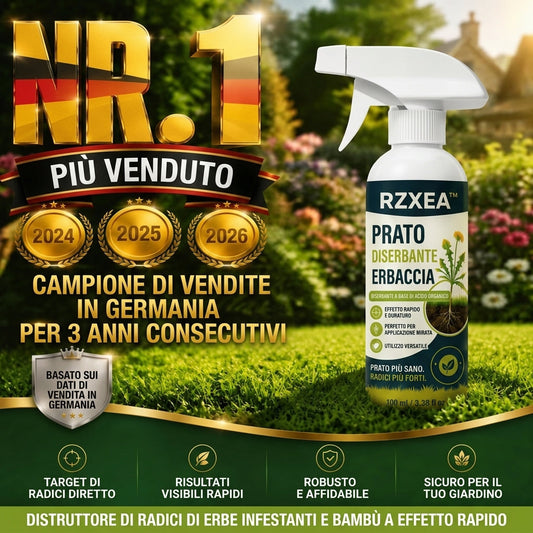 RZXEA™ Spray Naturale ad Azione Rapida per Eliminare Erbacce ed Erba dal Prato