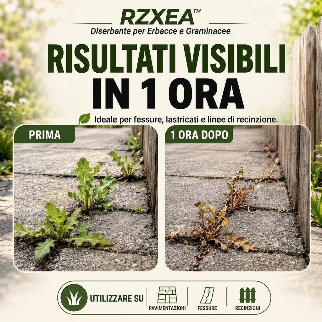 🏆 Nuovo aggiornamento | RZXEA™ Diserbante Pronto All’uso Contro Erbacce ed Erba