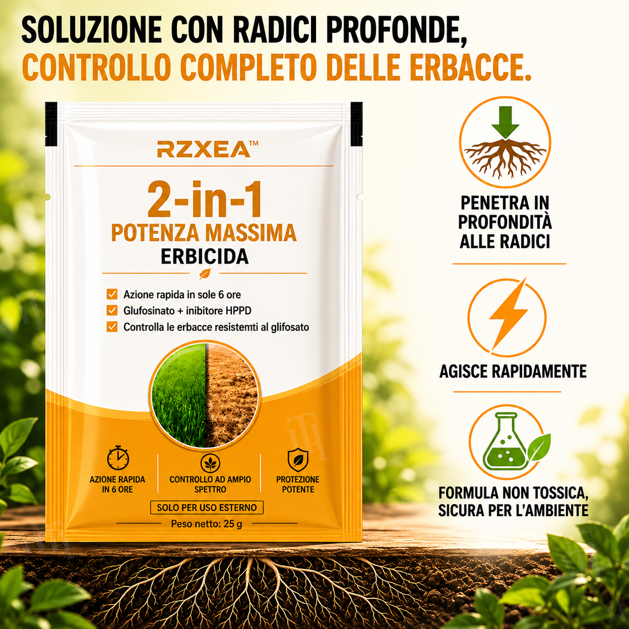RZXEA™ 2-in-1 Massima Potenza Erbicida