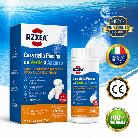 RZXEA™ Cura della Piscina Verde a Blu